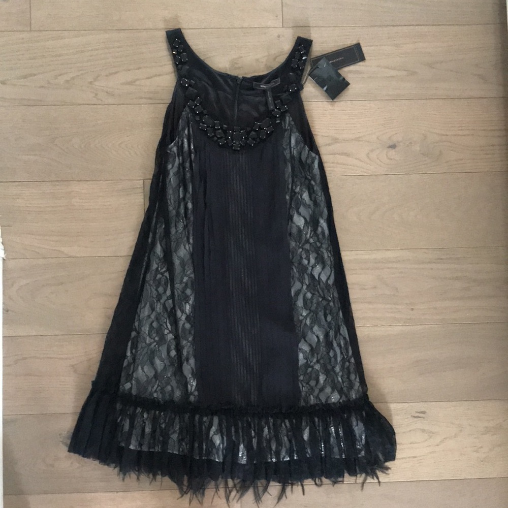 NEW BCBG cocktail dress / fringe style